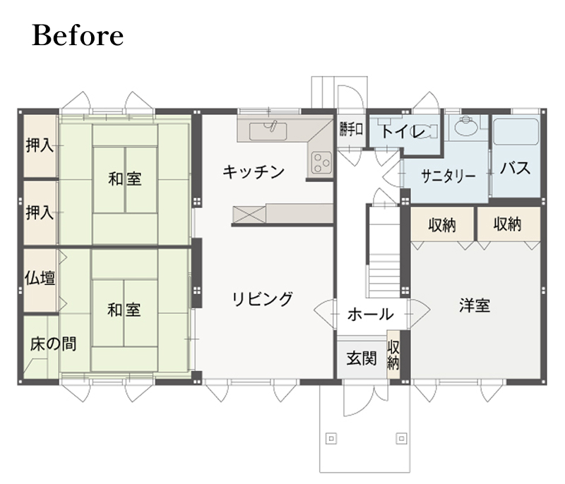 洗面：リフォーム前